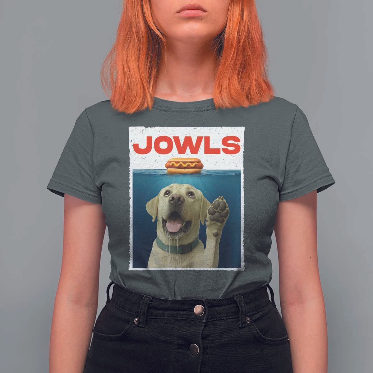 Funny Yellow Lab Jowls T Shirt For Women Labrador Retriever Lover Gift - Wonder Print Shop