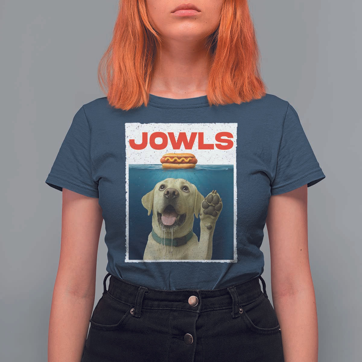 Funny Yellow Lab Jowls T Shirt For Women Labrador Retriever Lover Gift - Wonder Print Shop