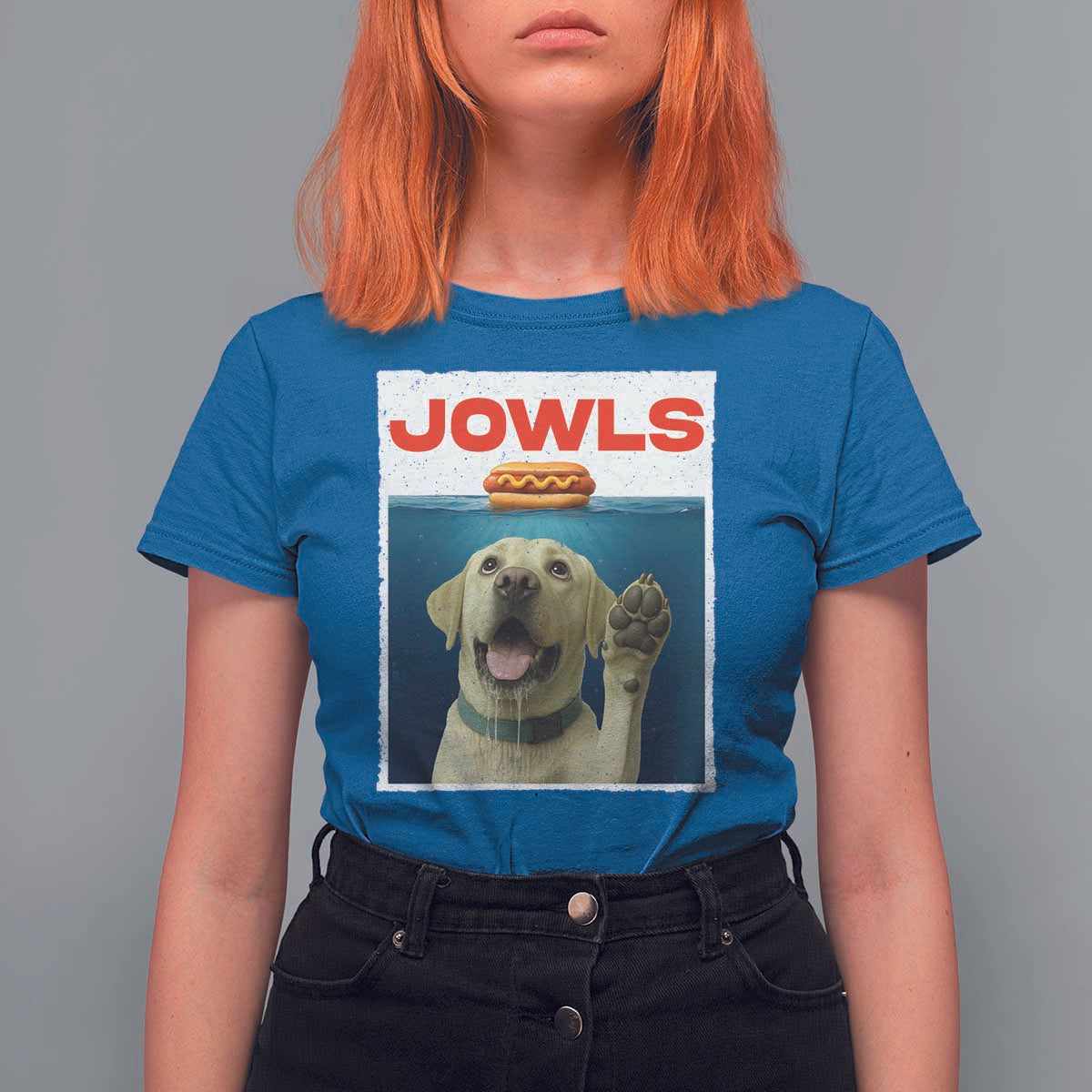 Funny Yellow Lab Jowls T Shirt For Women Labrador Retriever Lover Gift - Wonder Print Shop