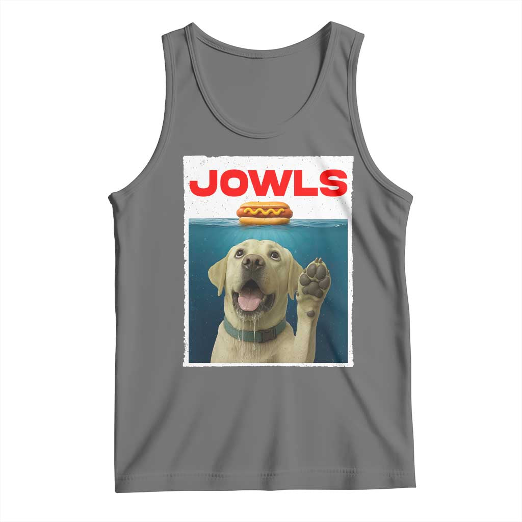 Funny Yellow Lab Jowls Tank Top Labrador Retriever Lover Gift - Wonder Print Shop