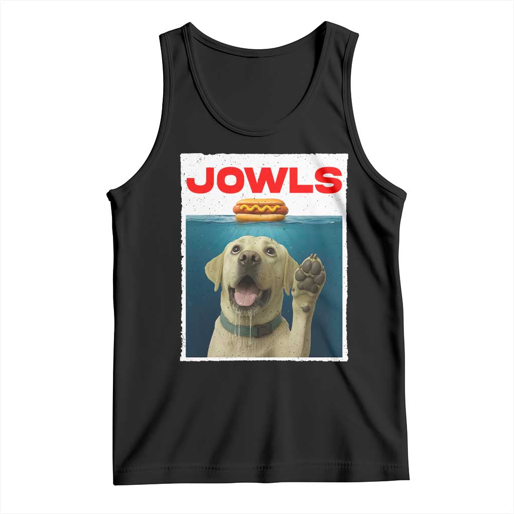 Funny Yellow Lab Jowls Tank Top Labrador Retriever Lover Gift - Wonder Print Shop