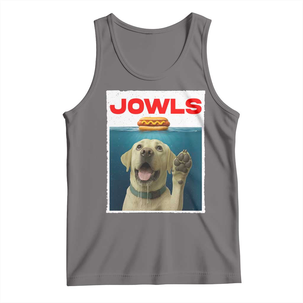 Funny Yellow Lab Jowls Tank Top Labrador Retriever Lover Gift - Wonder Print Shop