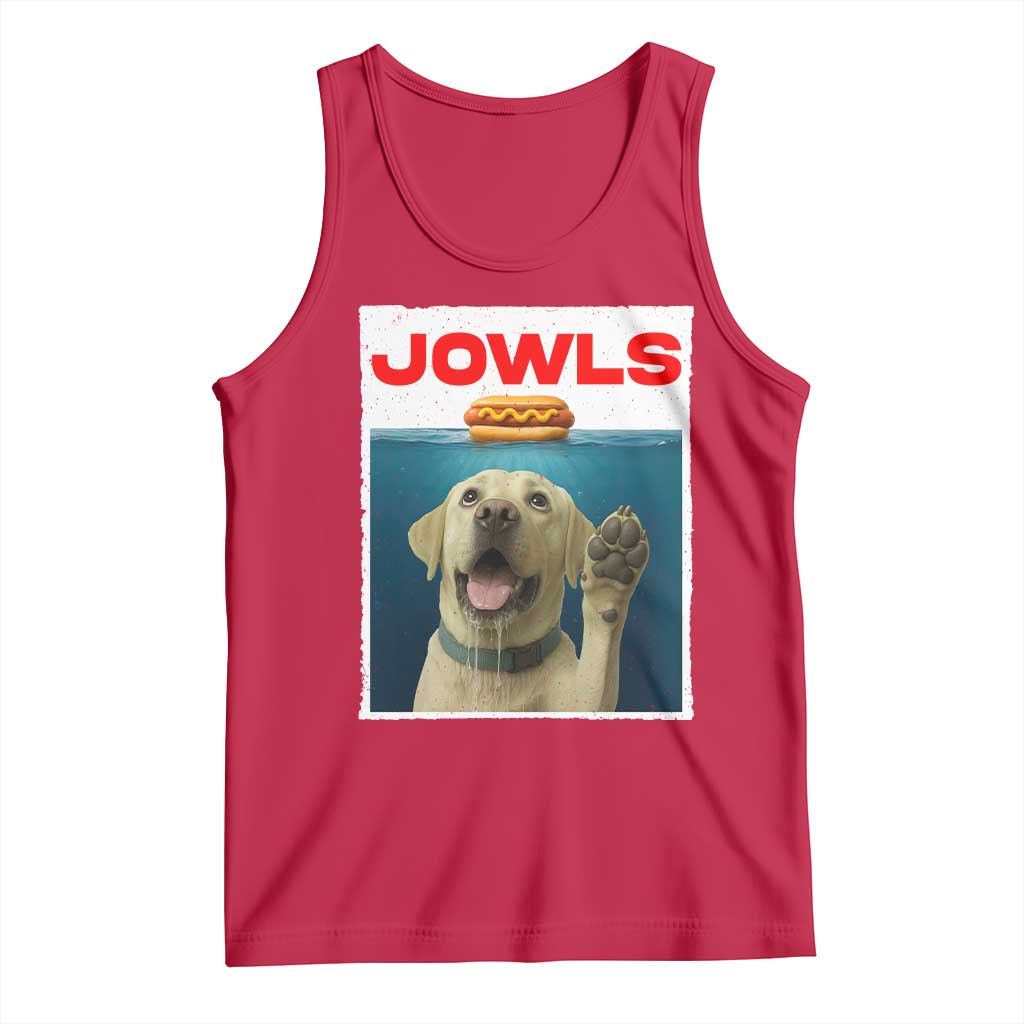 Funny Yellow Lab Jowls Tank Top Labrador Retriever Lover Gift - Wonder Print Shop