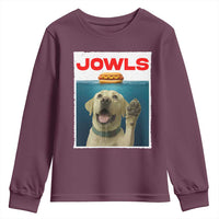 Funny Yellow Lab Jowls Youth Sweatshirt Labrador Retriever Lover Gift - Wonder Print Shop