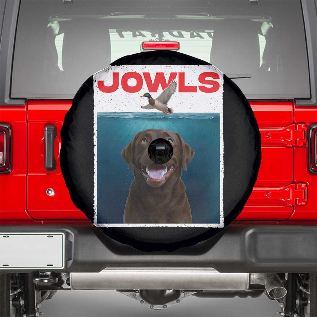 Chocolate Labrador Retriever Spare Tire Cover Funny Jowls Horror Dog Poster - Wonder Print Shop