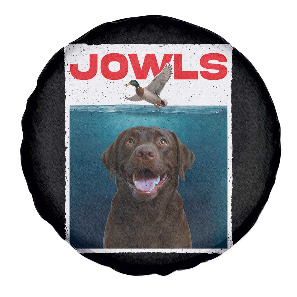 Chocolate Labrador Retriever Spare Tire Cover Funny Jowls Horror Dog Poster - Wonder Print Shop