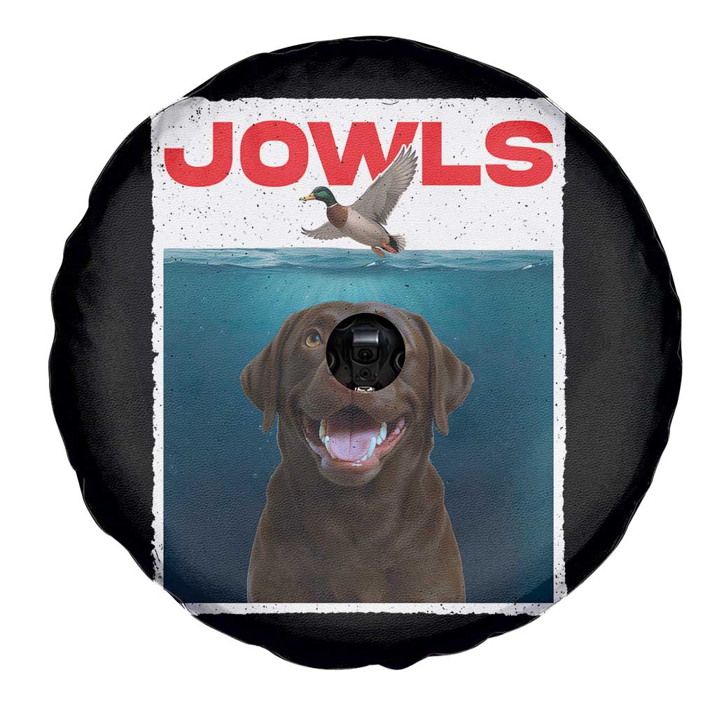 Chocolate Labrador Retriever Spare Tire Cover Funny Jowls Horror Dog Poster - Wonder Print Shop