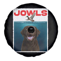 Chocolate Labrador Retriever Spare Tire Cover Funny Jowls Horror Dog Poster - Wonder Print Shop