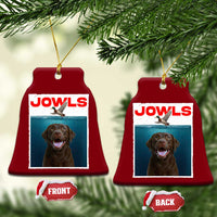 Chocolate Labrador Retriever Ceramic Ornament Funny Jowls Horror Dog Poster - Wonder Print Shop