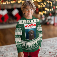 Chocolate Labrador Retriever Ugly Christmas Sweater Funny Jowls Horror Dog Poster - Wonder Print Shop