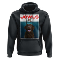 Chocolate Labrador Retriever Hoodie Funny Jowls Horror Dog Poster - Wonder Print Shop