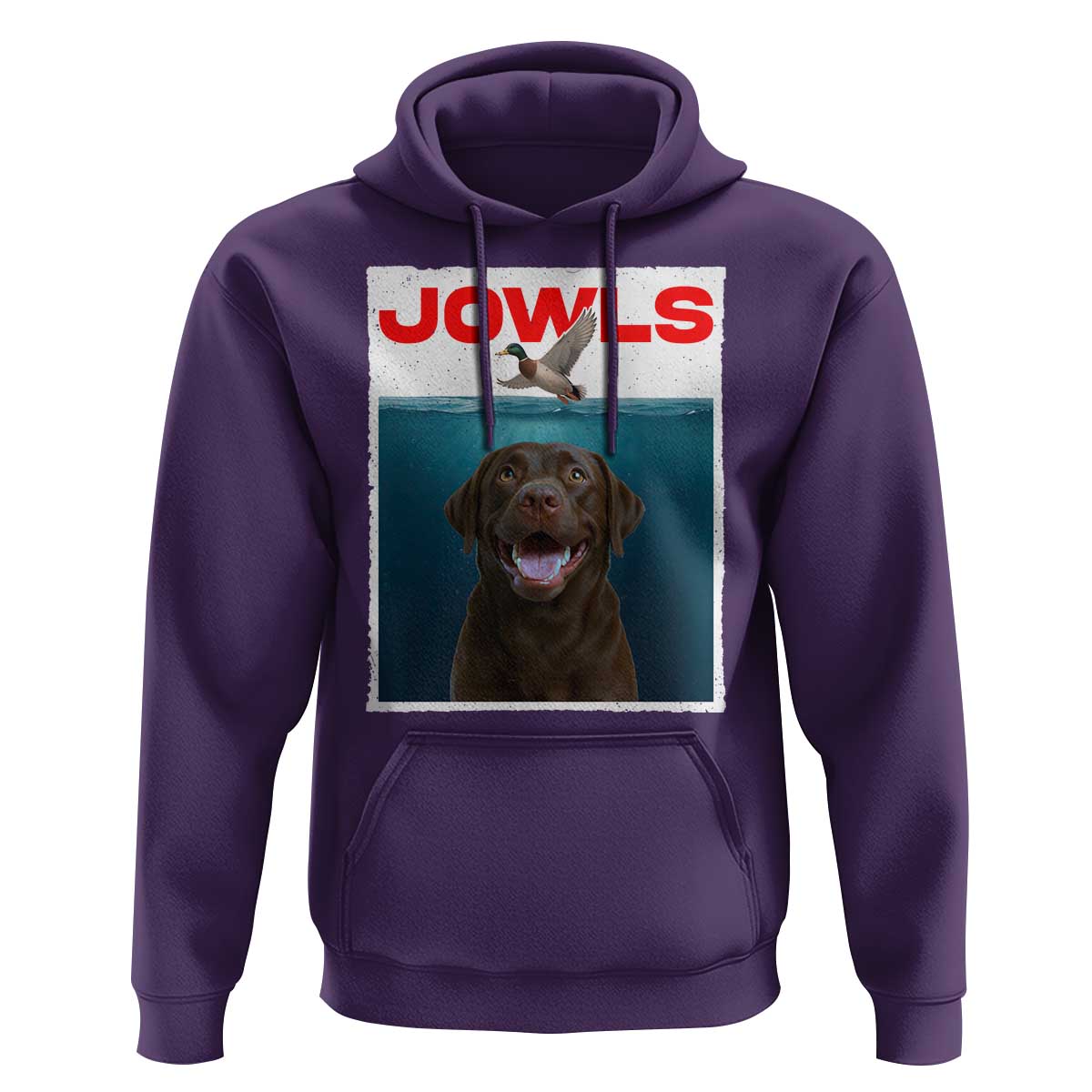 Chocolate Labrador Retriever Hoodie Funny Jowls Horror Dog Poster - Wonder Print Shop