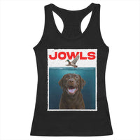 Chocolate Labrador Retriever Racerback Tank Top Funny Jowls Horror Dog Poster - Wonder Print Shop