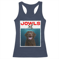 Chocolate Labrador Retriever Racerback Tank Top Funny Jowls Horror Dog Poster - Wonder Print Shop