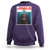 Chocolate Labrador Retriever Sweatshirt Funny Jowls Horror Dog Poster - Wonder Print Shop