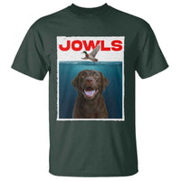 Chocolate Labrador Retriever T Shirt Funny Jowls Horror Dog Poster - Wonder Print Shop