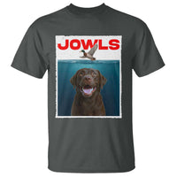 Chocolate Labrador Retriever T Shirt Funny Jowls Horror Dog Poster - Wonder Print Shop