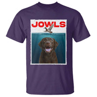 Chocolate Labrador Retriever T Shirt Funny Jowls Horror Dog Poster - Wonder Print Shop