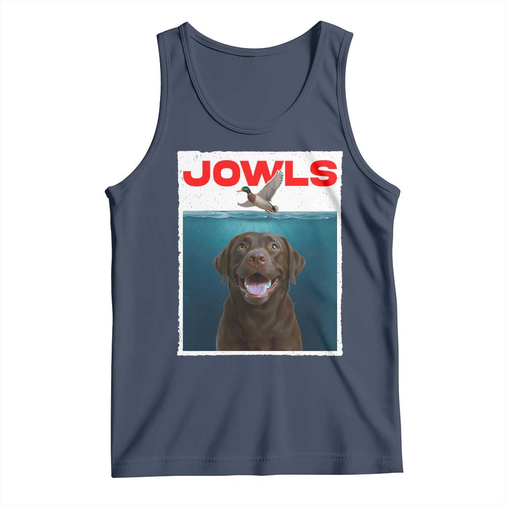 Chocolate Labrador Retriever Tank Top Funny Jowls Horror Dog Poster - Wonder Print Shop