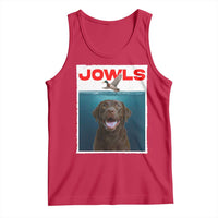Chocolate Labrador Retriever Tank Top Funny Jowls Horror Dog Poster - Wonder Print Shop
