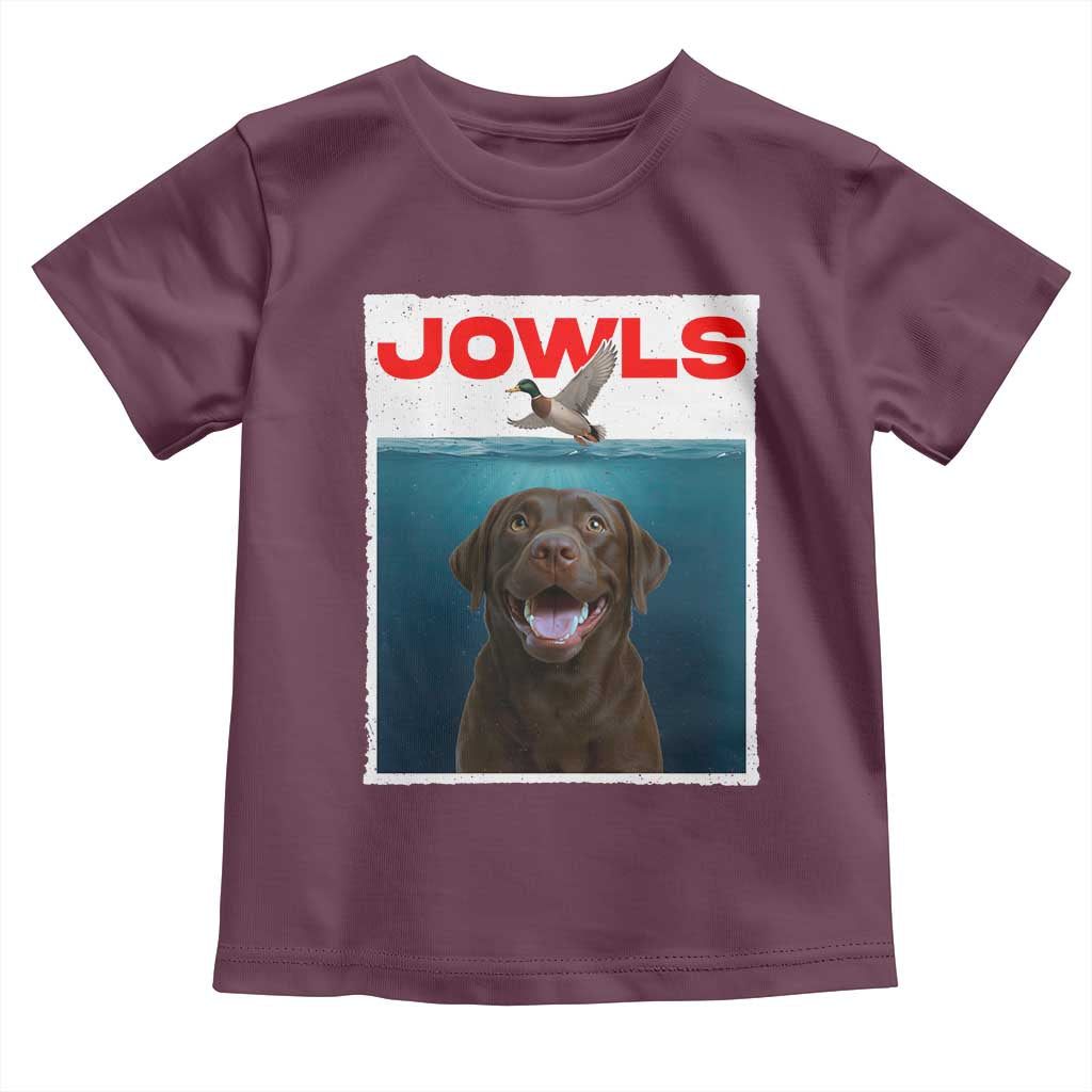 Chocolate Labrador Retriever Toddler T Shirt Funny Jowls Horror Dog Poster - Wonder Print Shop