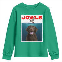Chocolate Labrador Retriever Youth Sweatshirt Funny Jowls Horror Dog Poster - Wonder Print Shop