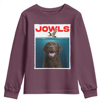 Chocolate Labrador Retriever Youth Sweatshirt Funny Jowls Horror Dog Poster - Wonder Print Shop