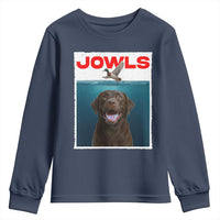 Chocolate Labrador Retriever Youth Sweatshirt Funny Jowls Horror Dog Poster - Wonder Print Shop