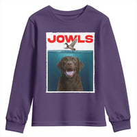 Chocolate Labrador Retriever Youth Sweatshirt Funny Jowls Horror Dog Poster - Wonder Print Shop