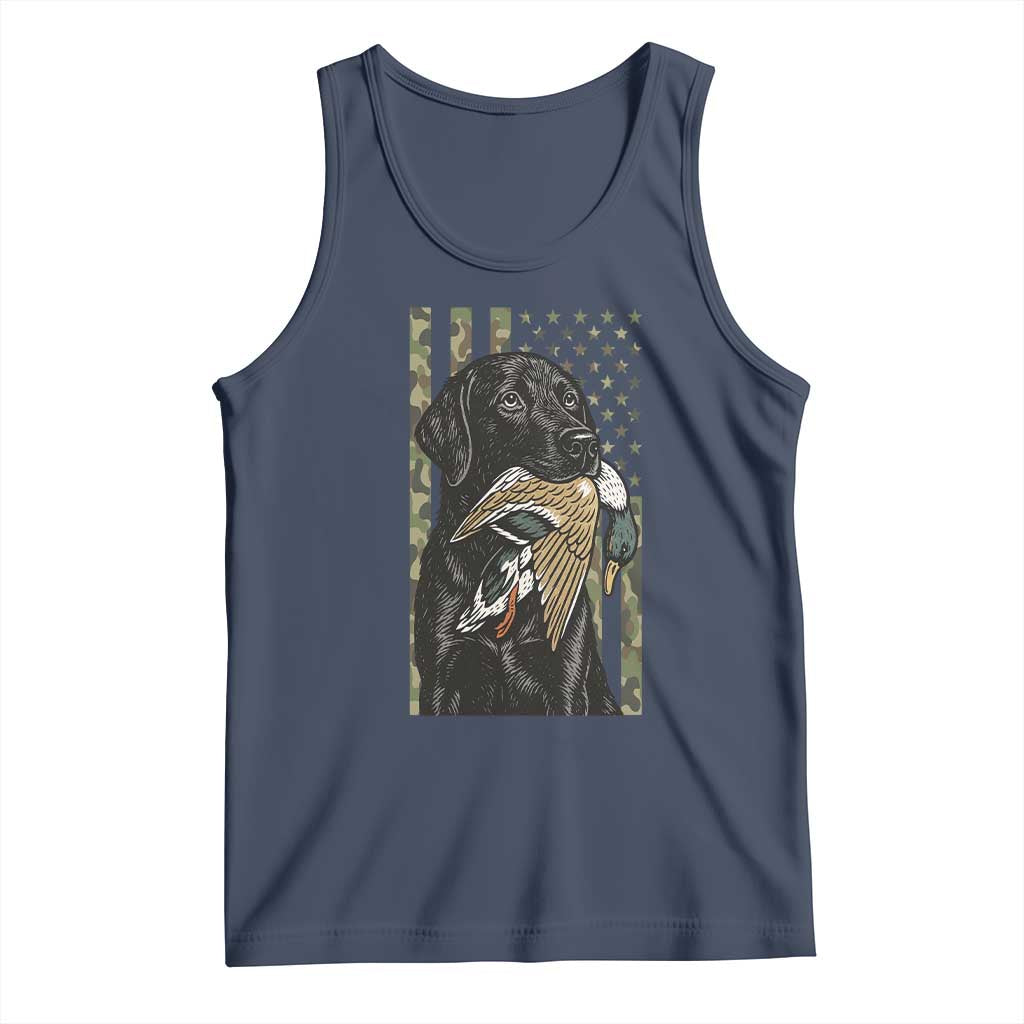 Patriotic Black Lab Tank Top Hunting Dog American Flag Camo Gift - Wonder Print Shop