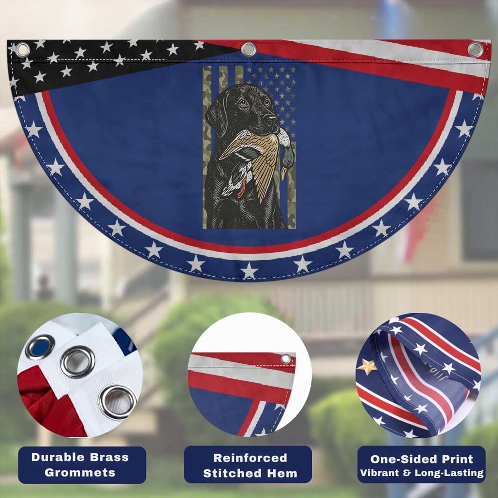 Black Lab Lover Patriotic Fan Flag Hunting Dog American Flag Camo Gift