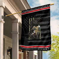 Patriotic Black Lab Garden Flag Hunting Dog American Flag Camo Gift