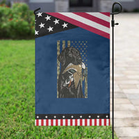 Patriotic Black Lab Garden Flag Hunting Dog American Flag Camo Gift