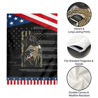 Patriotic Black Lab Garden Flag Hunting Dog American Flag Camo Gift
