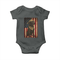 Black Labrador Baby Onesie Hunting American Flag Dog Lover Gift - Wonder Print Shop