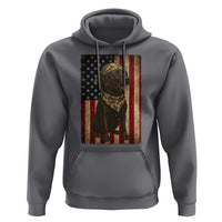 Black Labrador Hoodie Hunting American Flag Dog Lover Gift - Wonder Print Shop