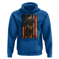 Black Labrador Hoodie Hunting American Flag Dog Lover Gift - Wonder Print Shop