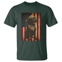 Black Labrador T Shirt Hunting American Flag Dog Lover Gift - Wonder Print Shop