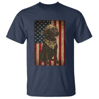 Black Labrador T Shirt Hunting American Flag Dog Lover Gift - Wonder Print Shop