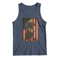 Black Labrador Tank Top Hunting American Flag Dog Lover Gift - Wonder Print Shop