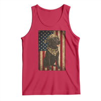 Black Labrador Tank Top Hunting American Flag Dog Lover Gift - Wonder Print Shop