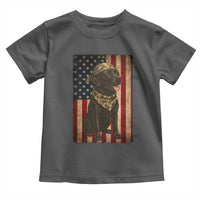 Black Labrador Toddler T Shirt Hunting American Flag Dog Lover Gift - Wonder Print Shop