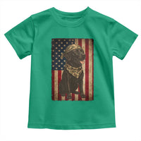 Black Labrador Toddler T Shirt Hunting American Flag Dog Lover Gift - Wonder Print Shop
