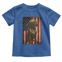 Black Labrador Toddler T Shirt Hunting American Flag Dog Lover Gift - Wonder Print Shop