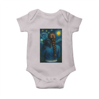 Starry Night Art Parody Baby Onesie Girl And Labrador Retriever Dog Mom Gift - Wonder Print Shop