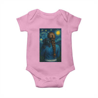 Starry Night Art Parody Baby Onesie Girl And Labrador Retriever Dog Mom Gift - Wonder Print Shop