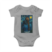 Starry Night Art Parody Baby Onesie Girl And Labrador Retriever Dog Mom Gift - Wonder Print Shop
