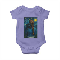 Starry Night Art Parody Baby Onesie Girl And Labrador Retriever Dog Mom Gift - Wonder Print Shop