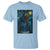 Starry Night Art Parody T Shirt Girl And Labrador Retriever Dog Mom Gift - Wonder Print Shop