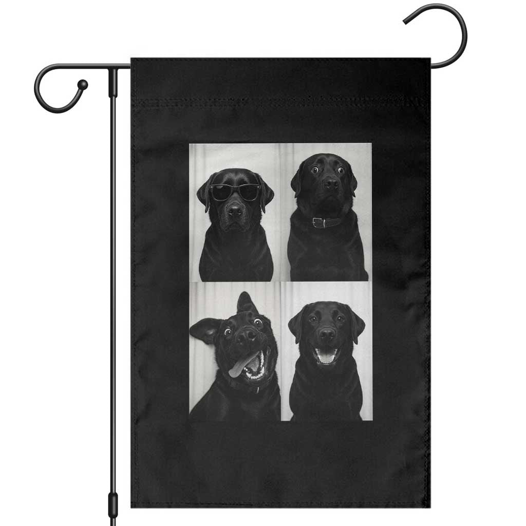 Funny Black Lab Garden Flag Photobooth Selfie Dog Mom Gift - Wonder Print Shop
